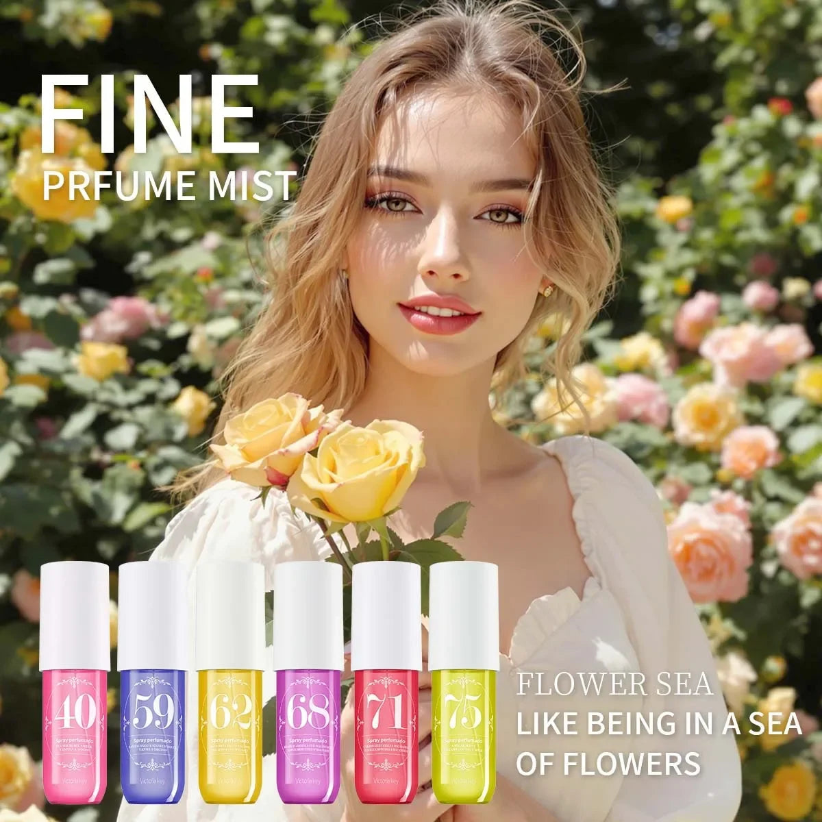 Car High-End Digital Perfume for Women Long-Lasting Cross-Border Foreign Trade Elegant Feminine Scent Toilette Alcohol Free
