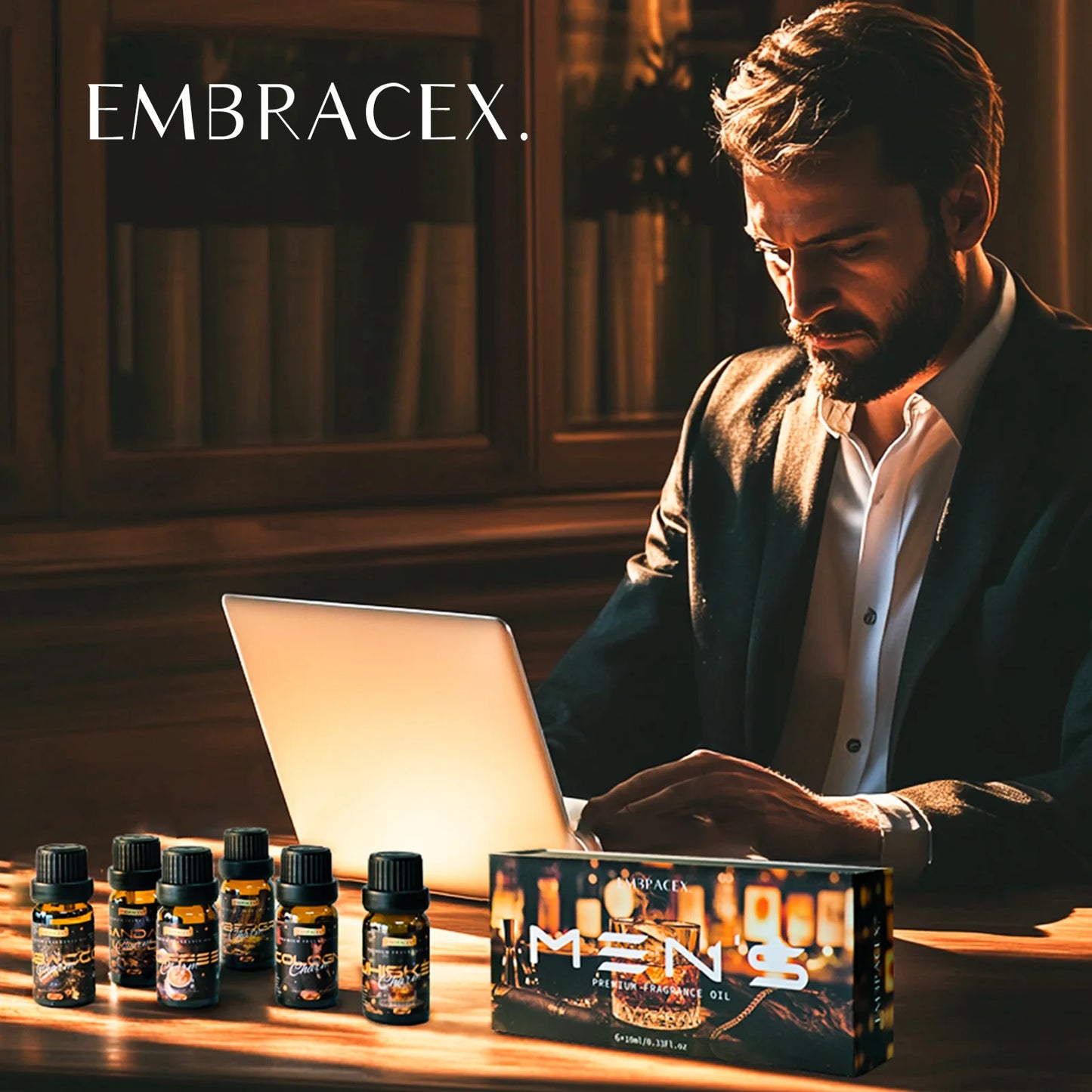 6PC/1PC Men essential oils Gifts Man Perfume Aromatherapy Essential Oils Lasting Perfumes Candles Making