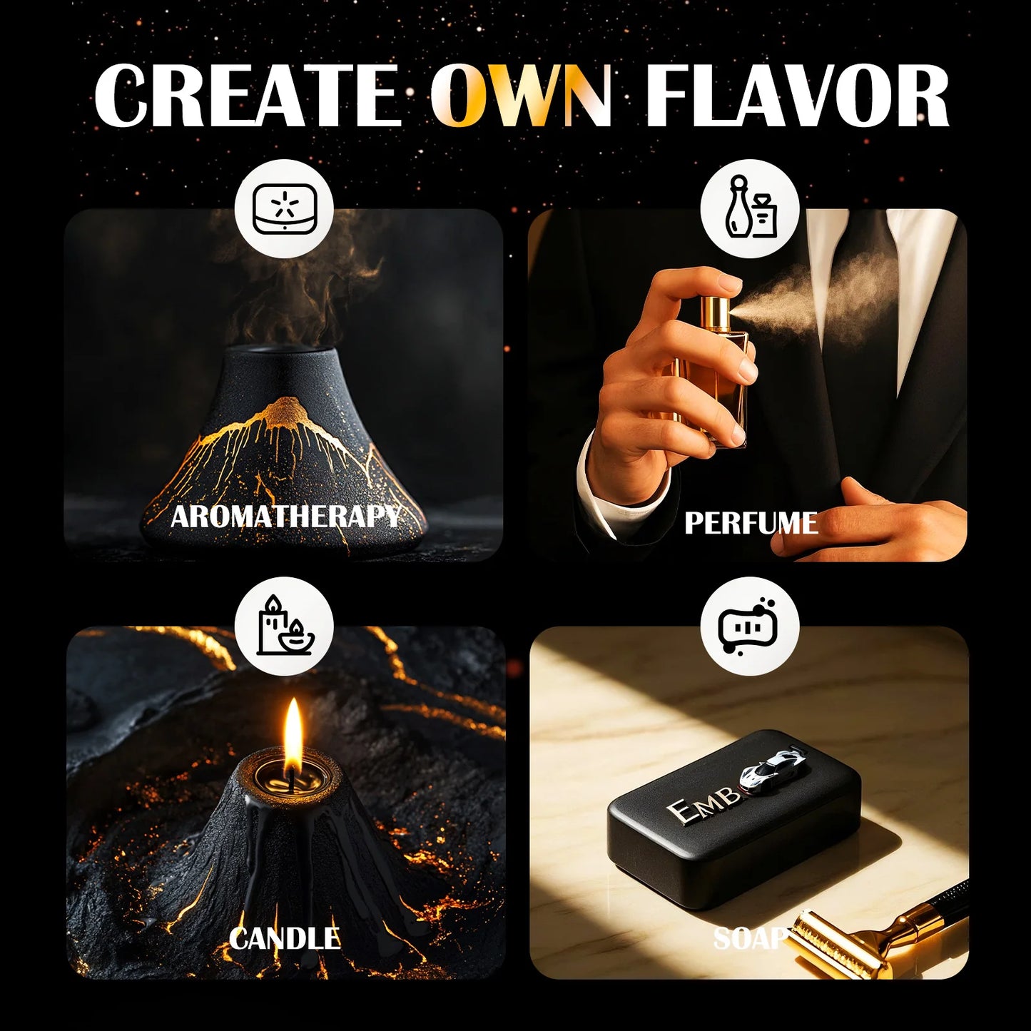 6PC/1PC Men essential oils Gifts Man Perfume Aromatherapy Essential Oils Lasting Perfumes Candles Making