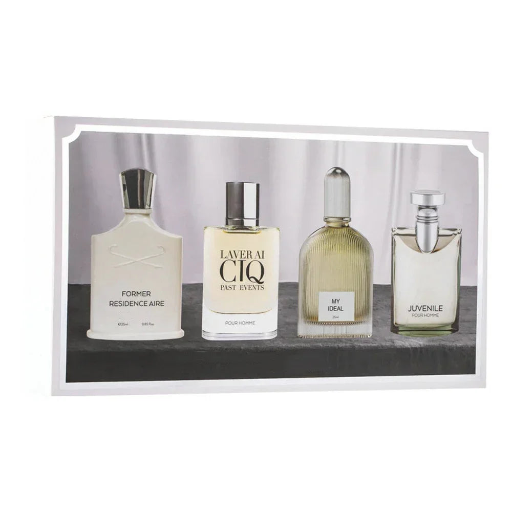 Men Perfume Gift Box 100ml Four Piece Set Lasting Fragrance Body Spray Plant Floral Scent Pheromone Cologne Romantic Perfumes