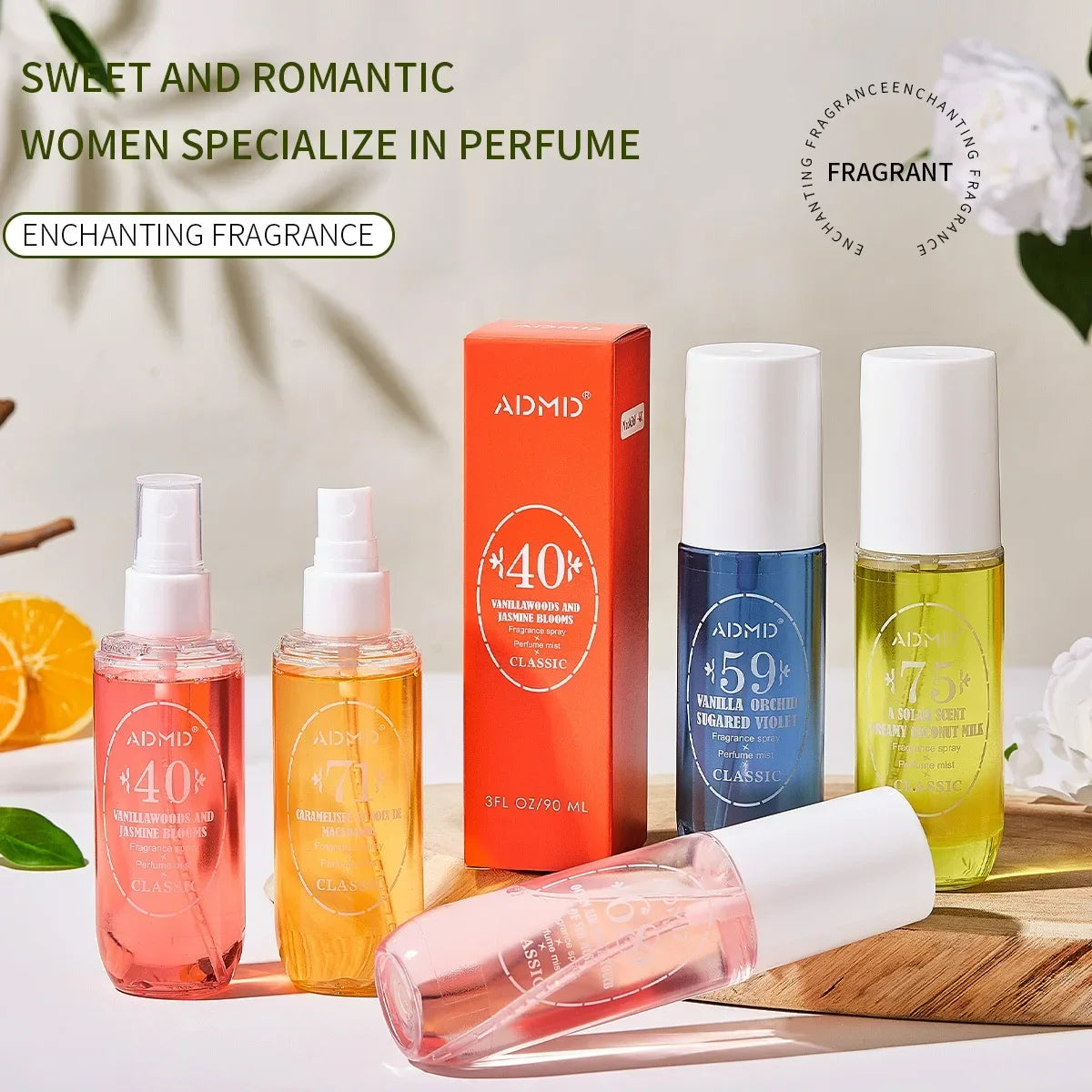 Car High-End Digital Perfume for Women Long-Lasting Cross-Border Foreign Trade Elegant Feminine Scent Toilette Alcohol Free