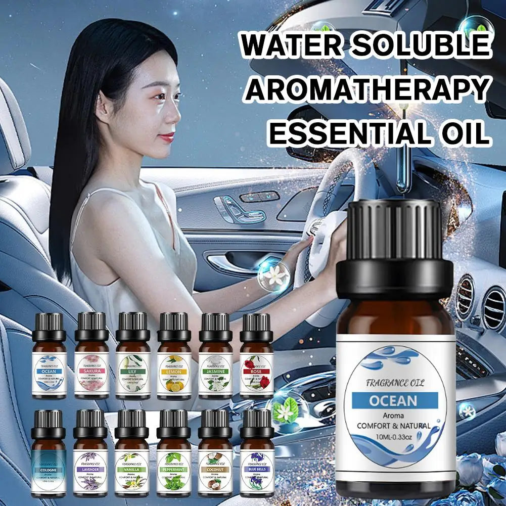 10ml Aromatherapy Essential Oil For Aroma Diffuser Air Humidifier Water Soluble Air Freshener Scents Air Condition Fragrance Oil