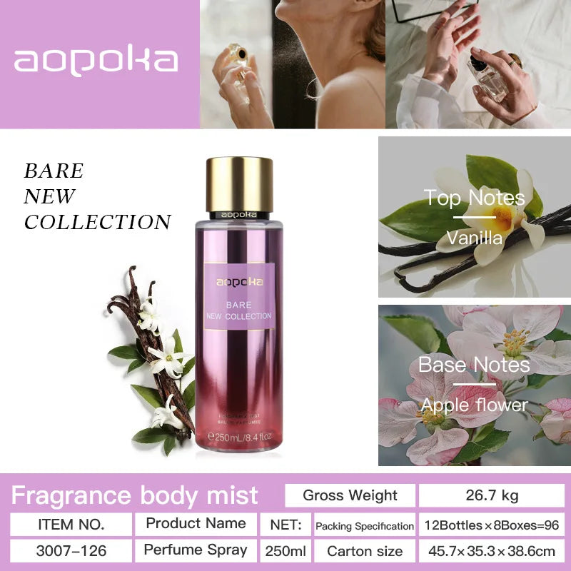 Brand Neutral Perfume Secret Flower Season Body Spray Lasting Fragrance Fresh Floral Fruity Fragrance Date Daily Light Perfume